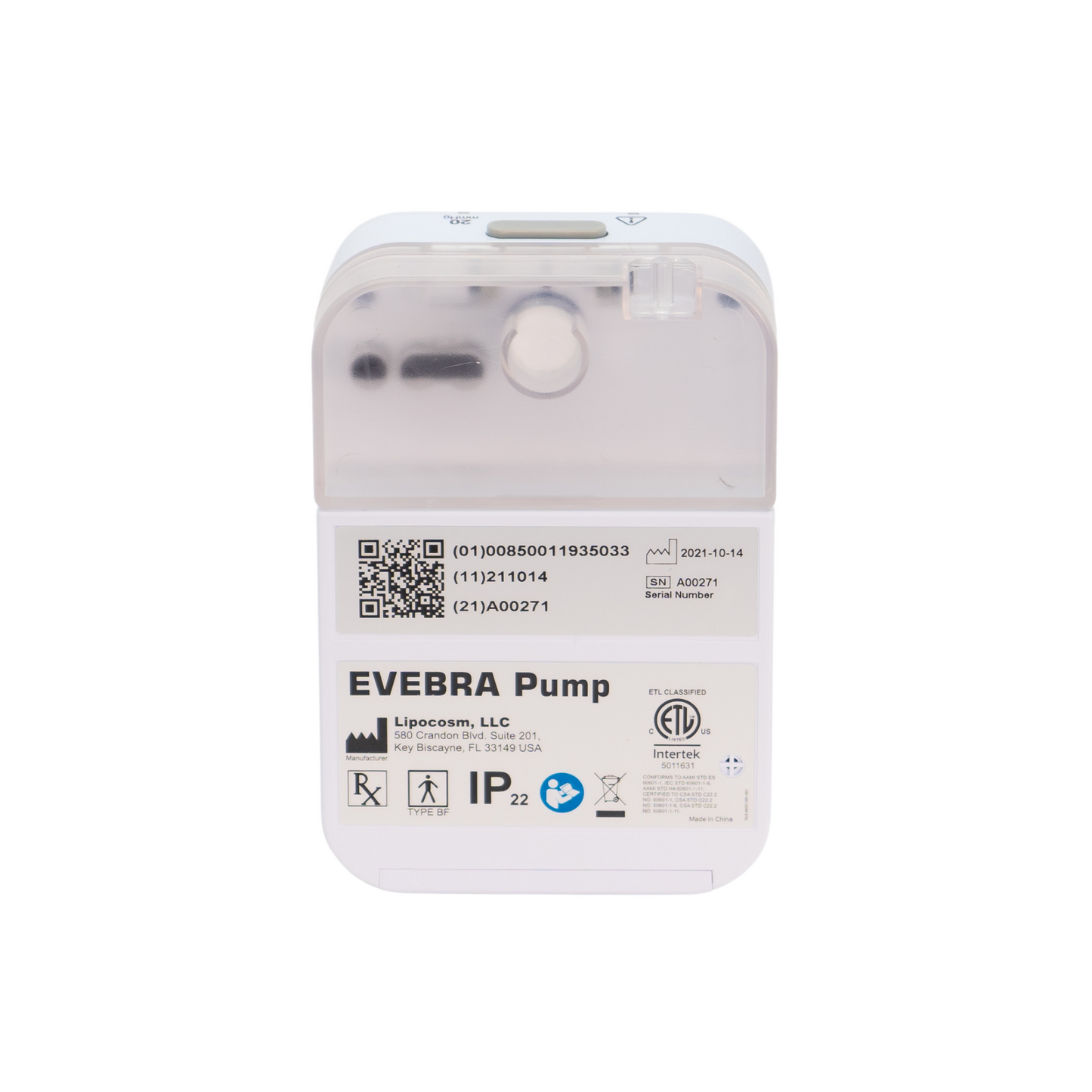 EVEBRA Breast Vacuum Pump Back