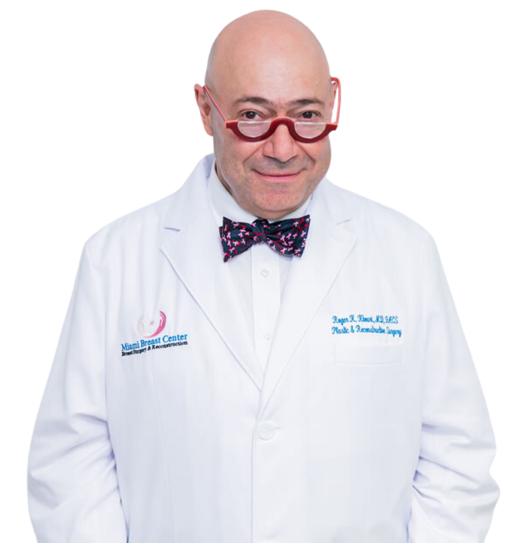Dr. Roger K. Khouri in a Miami Breast Center white coat