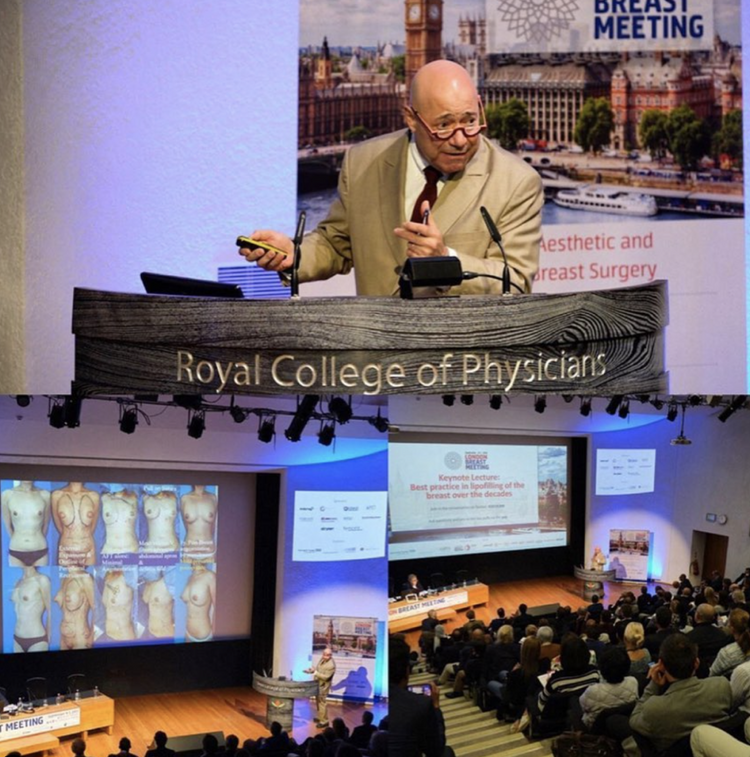 Dr. Roger Khouri speaking at the Royal College of Physicians